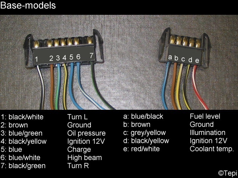 Mk2 Escort rev. counter wiring.